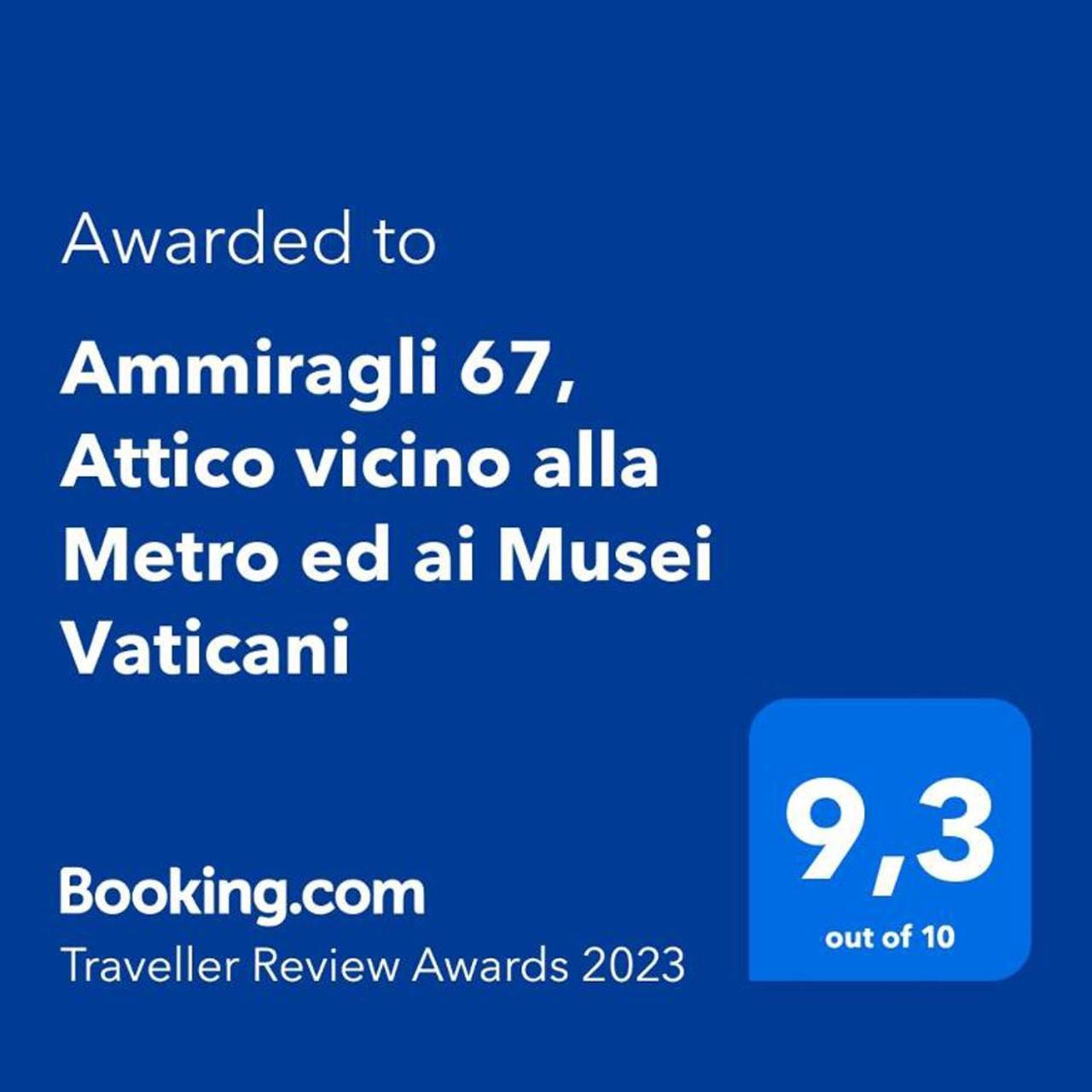 罗马Ammiragli 67, Attico Vicino Alla Metro Ed Ai Musei Vaticani公寓 外观 照片